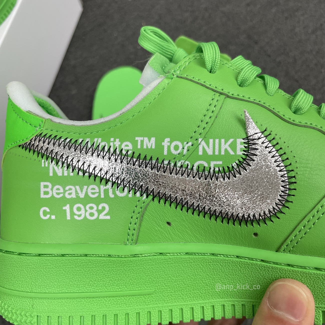Off White Nike Air Force 1 Low Light Green (14) - www.newkick.vip